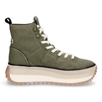 Tamaris Damen Plateau Sneaker olive gr&uuml;n