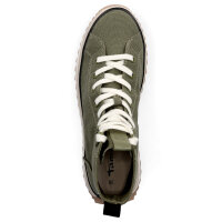 Tamaris Damen Plateau Sneaker olive gr&uuml;n