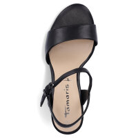 Tamaris Damen Sandale schwarz matt