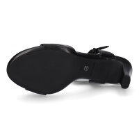 Tamaris Damen Sandale schwarz matt