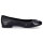 Tamaris Damen Leder Ballerina schwarz