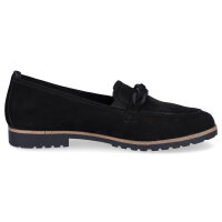 Tamaris Damen Leder Loafer schwarz