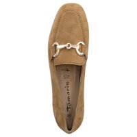 Tamaris Damen Leder Slipper cognac