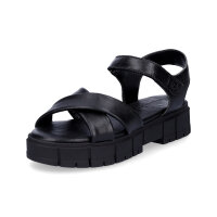 Tamaris Damen Leder Sandalette schwarz
