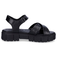 Tamaris Damen Leder Sandalette schwarz