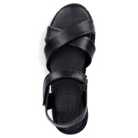 Tamaris Damen Leder Sandalette schwarz