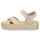 Tamaris Damen Leder Sandalette beige