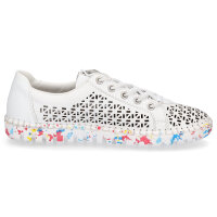 Rieker Damen Slipper wei&szlig; multi