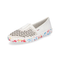 Rieker Damen Slipper weiß multi