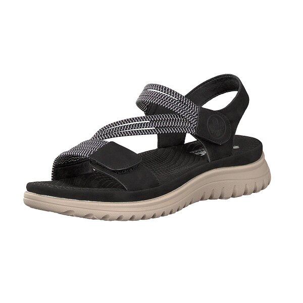 Rieker Damen Sandale schwarz