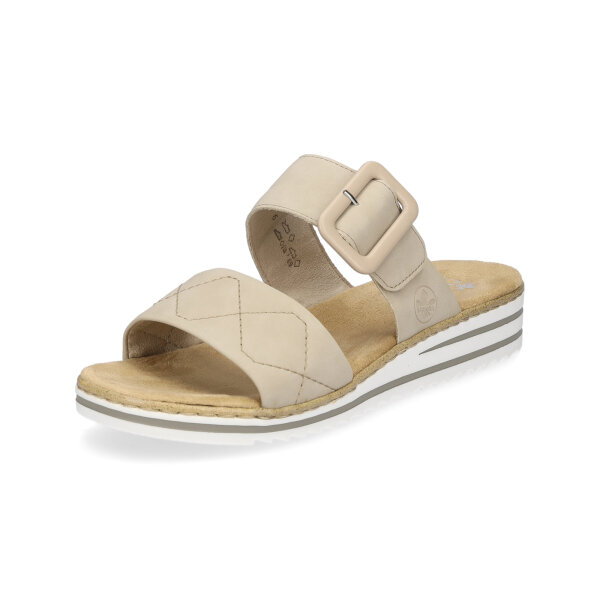 Rieker Damen Pantolette beige sand