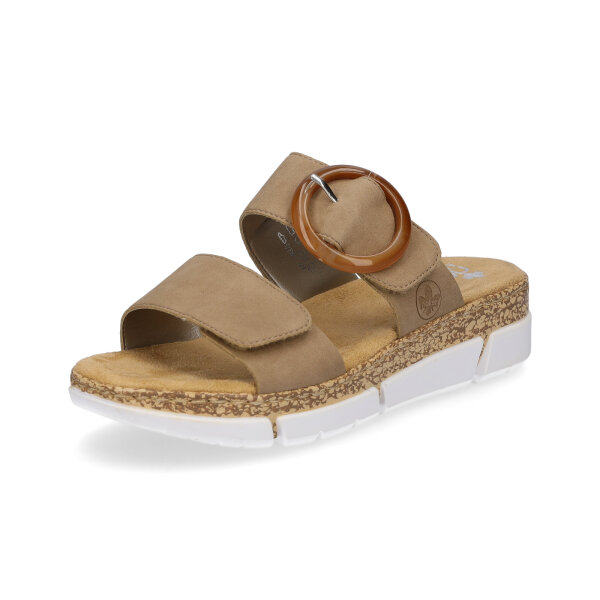 Rieker Damen Pantolette beige sand