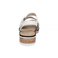Rieker Damen Sandale wei&szlig; beige