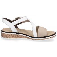 Rieker Damen Sandale wei&szlig; beige