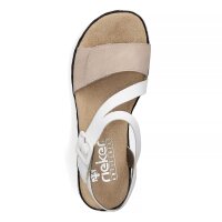 Rieker Damen Sandale wei&szlig; beige