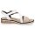 Rieker Damen Sandale wei&szlig; beige