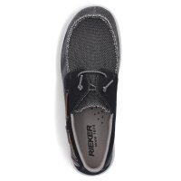 Rieker Herren Canvas Slipper schwarz