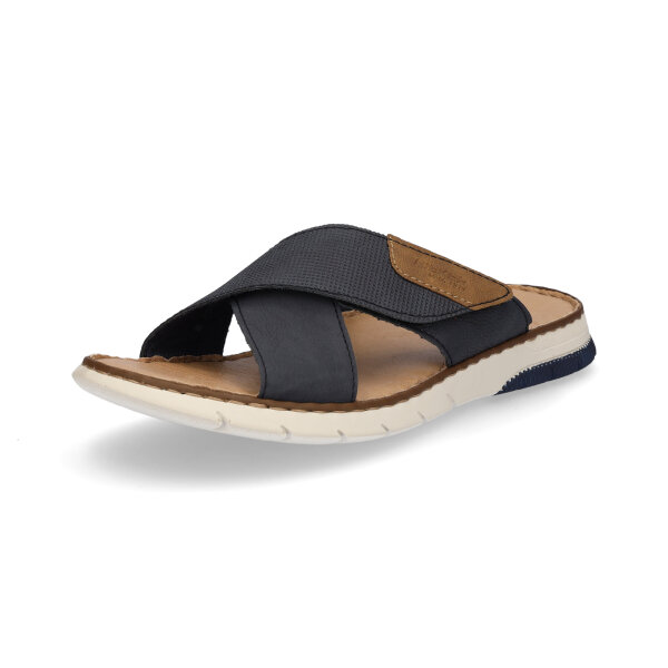 Rieker Herren Pantolette blau