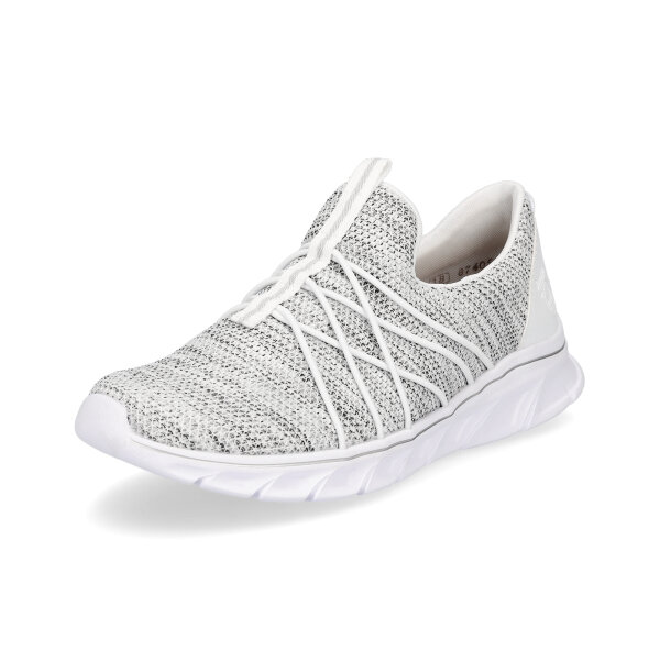 Rieker Damen Slip-on Sneaker weiß grau