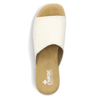 Rieker Damen Klett Pantolette offwhite