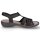 Rieker Damen Sandale grau braun