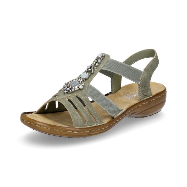 Rieker Damen Riemchensandale mintgr&uuml;n