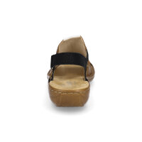 Rieker Damen Sandale schwarz beige
