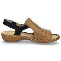 Rieker Damen Sandale schwarz beige
