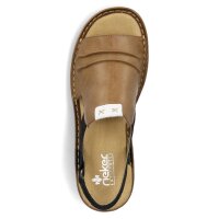 Rieker Damen Sandale schwarz beige