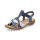 Rieker Damen Sandale blau silber