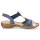 Rieker Damen Sandale blau silber