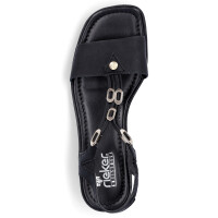Rieker Damen Sandalette schwarz