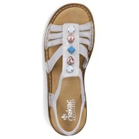 Rieker Damen Sandale silber platin