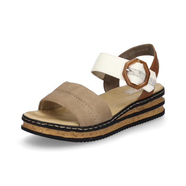 Rieker Damen Sandale braun beige