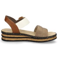 Rieker Damen Sandale braun beige