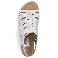 Rieker Damen Sandalette silber metallic