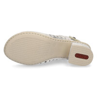 Rieker Damen Sandalette silber metallic