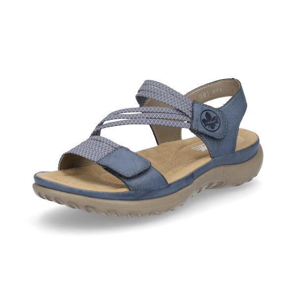 Rieker Damen Trekking Sandale blau
