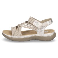 Rieker Damen Trekking Sandale beige metallic