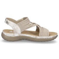 Rieker Damen Trekking Sandale beige metallic