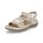 Rieker Damen Trekking Sandale beige metallic