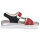 Rieker Damen Sandale blau rot
