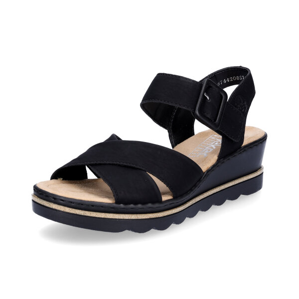 Rieker Damen Sandalette schwarz