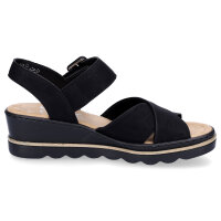 Rieker Damen Sandalette schwarz