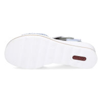 Rieker Damen Keil Sandalette hellblau