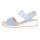 Rieker Damen Keil Sandalette hellblau
