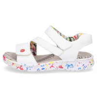 Rieker Damen Trekking Sandale weiß multi