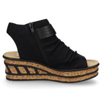 Rieker Damen Keilsandalette schwarz