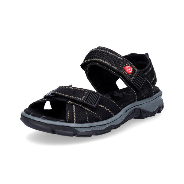 Rieker Damen Trekking Sandale schwarz