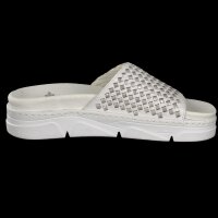 Rieker Damen Pantolette wei&szlig;